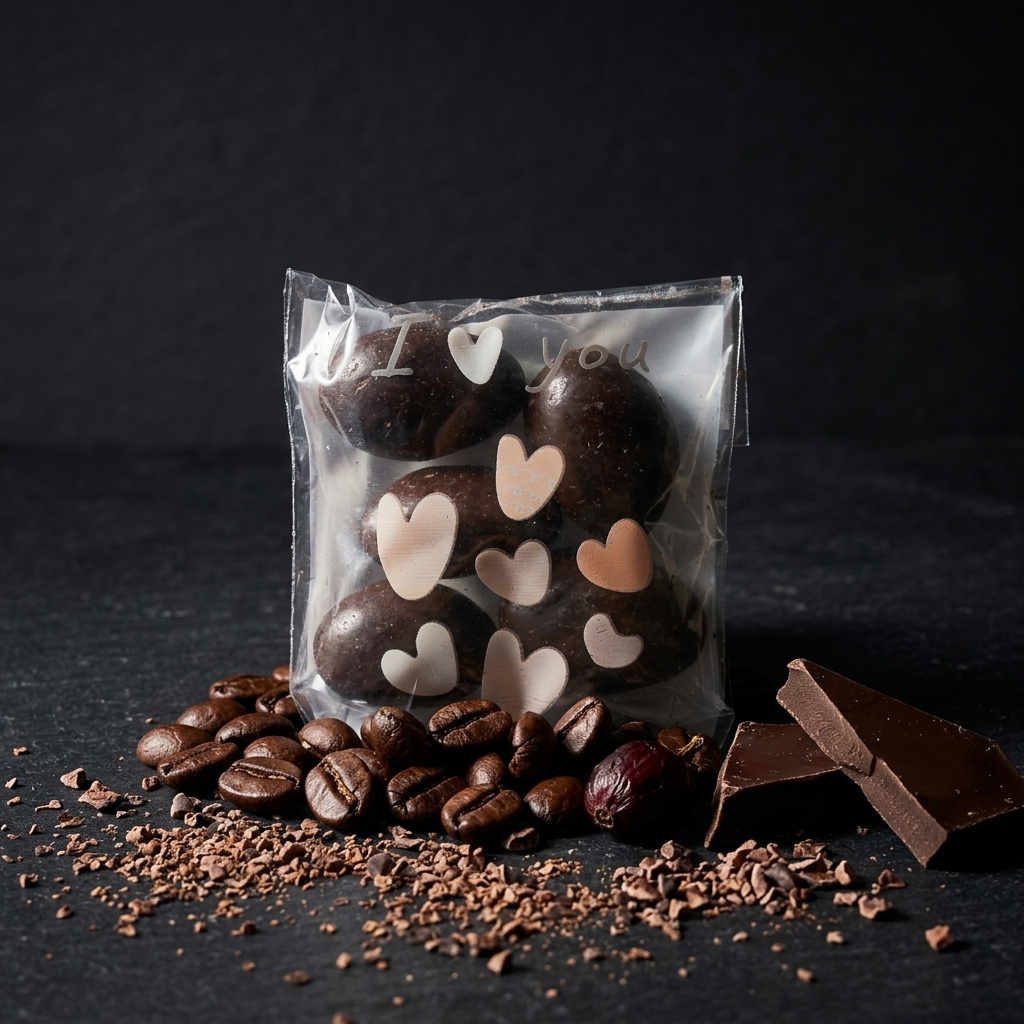 Dark almonds chocolate, Pouch
