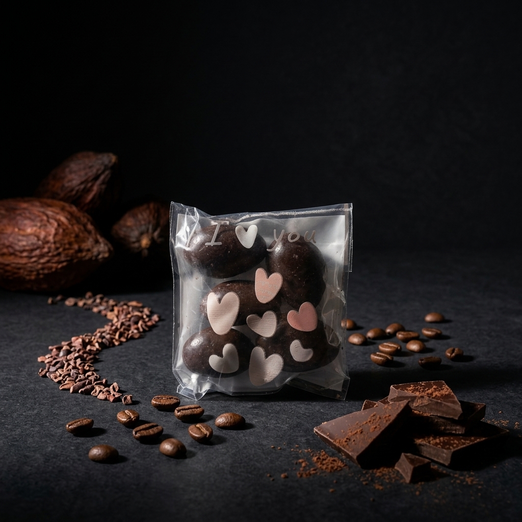 Cocoa Bischoff almonds chocolate, pouch