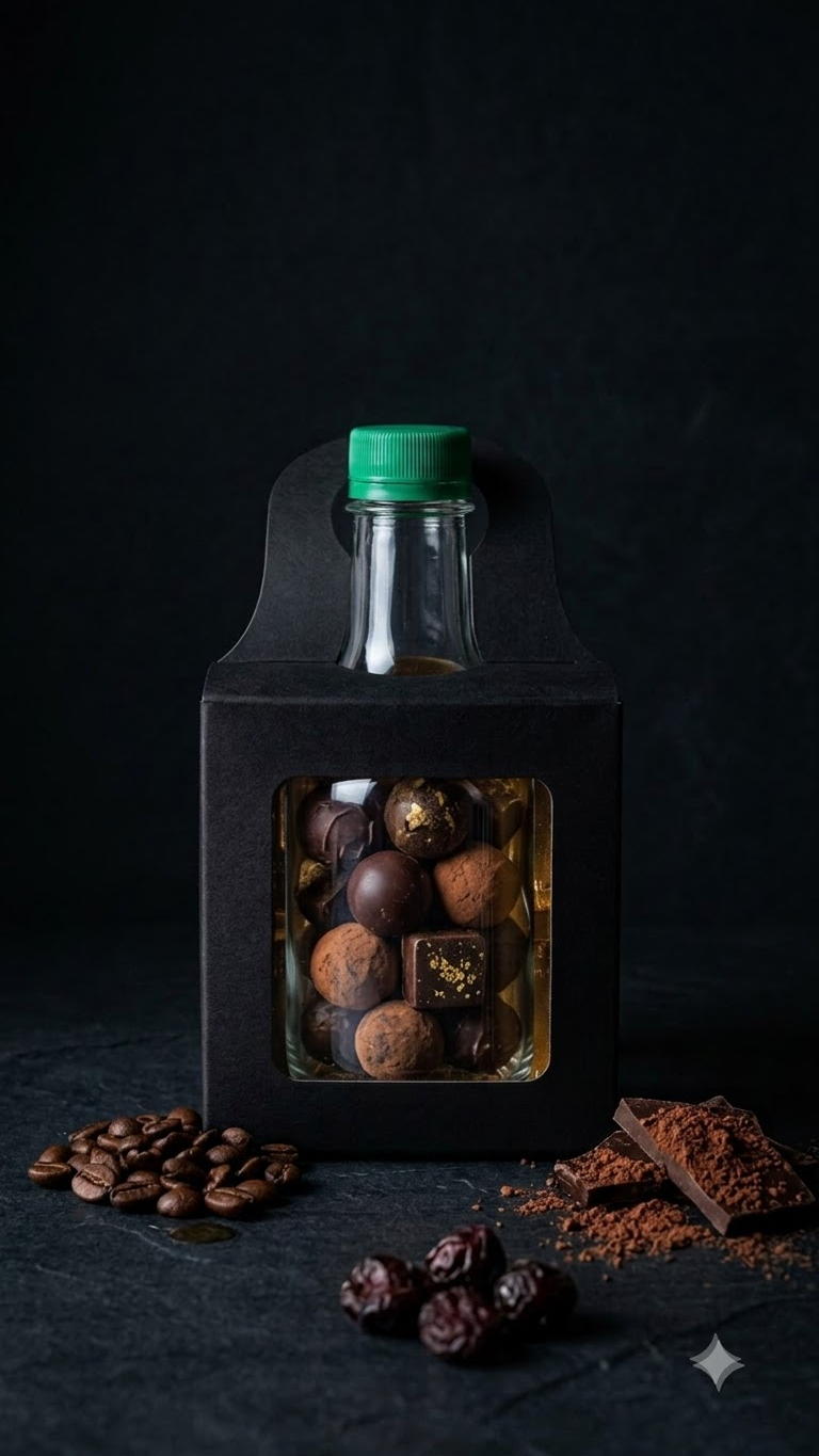 window chocolate handle box